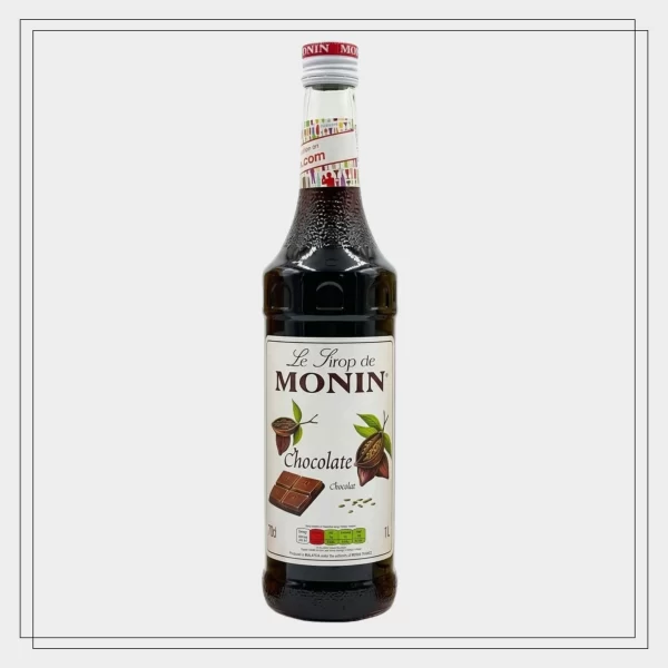 Monin Vanilla Syrup In Glass Bottle, 1 Litre